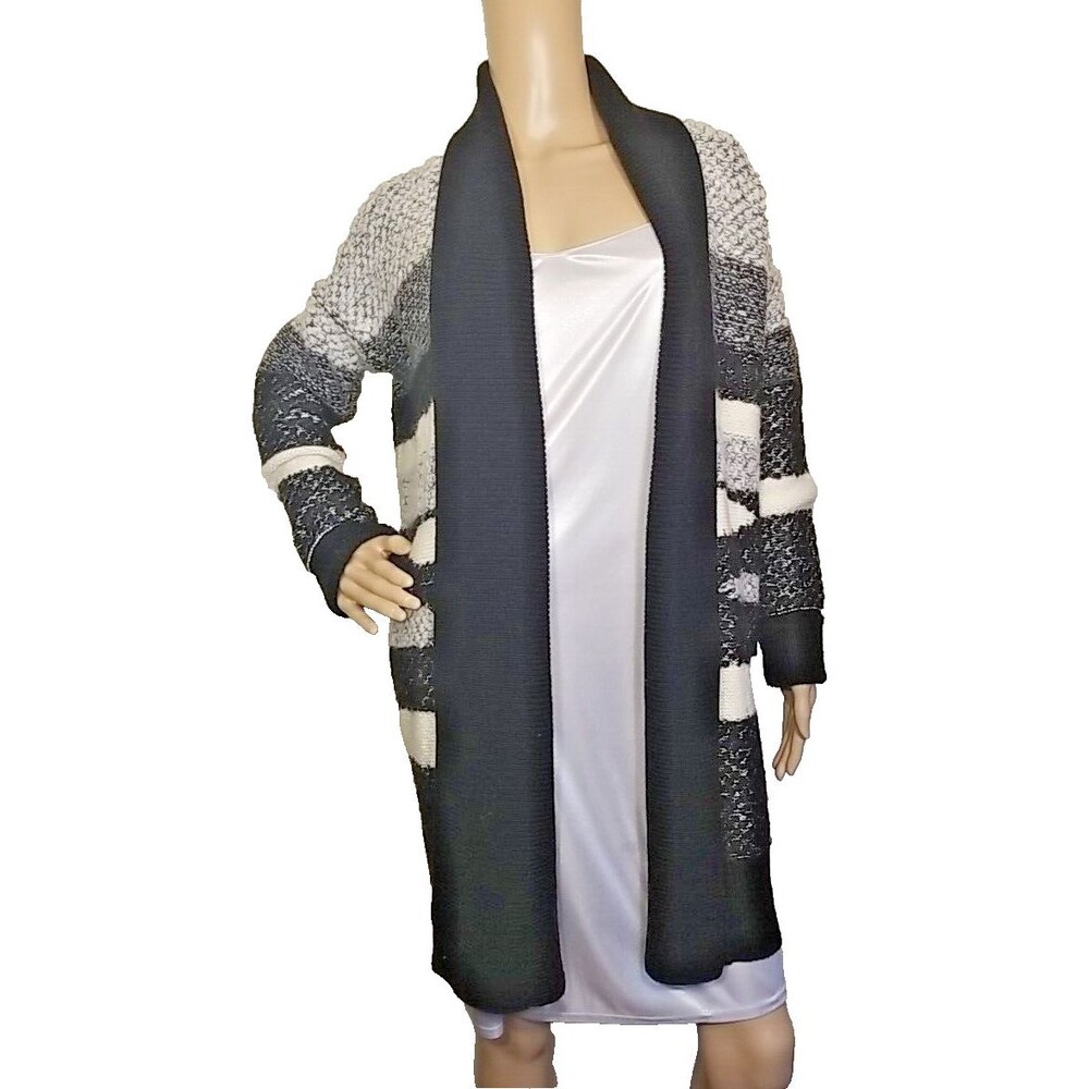 Banana Republic Long sweater cardigan multi-color XS #7231719 Mohair Blend   T55